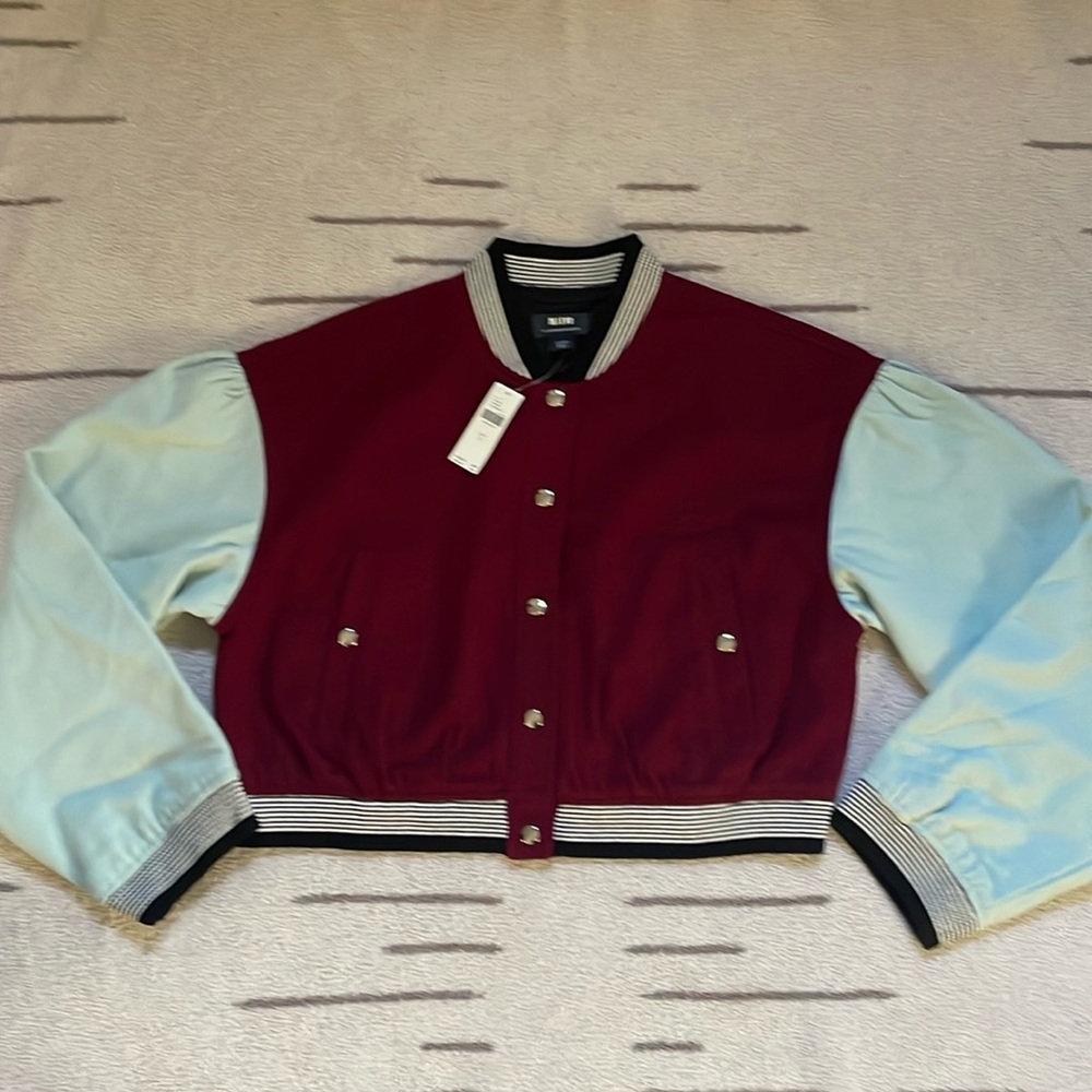 Maeve by Anthropologie cropped bomber jacket. NWT.